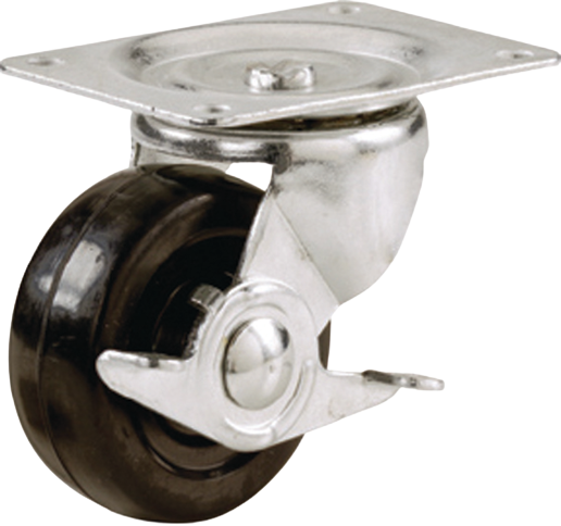 9511 CASTER 75MM SWIVEL WITH BRAKE 3IN