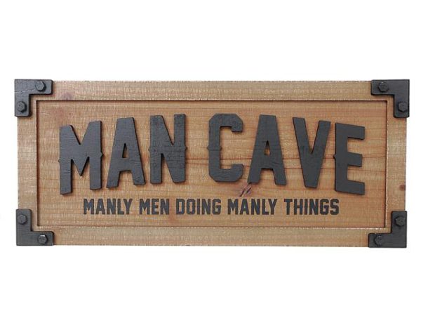 MAN CAVE MDF WALL HANGING