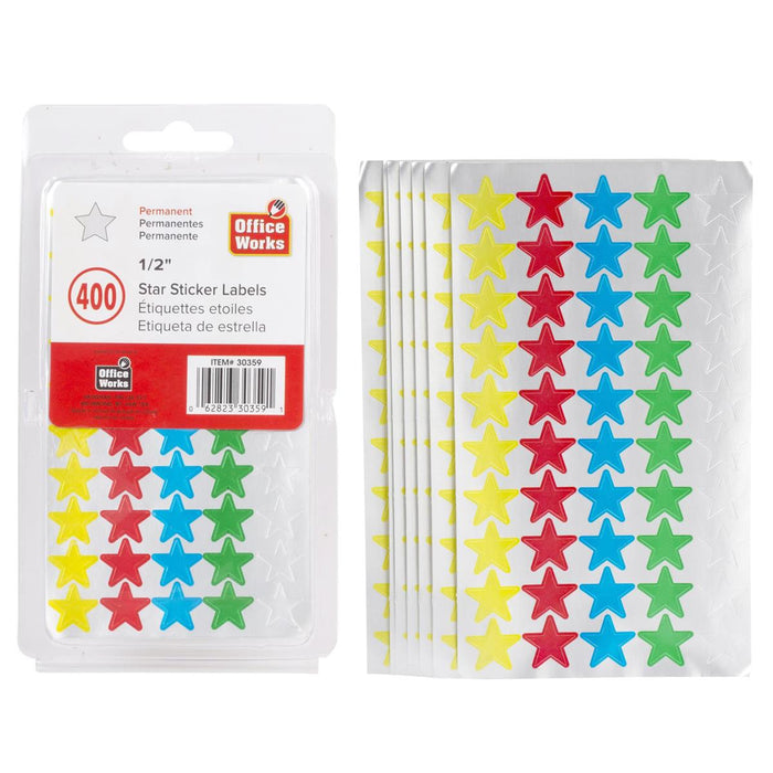 COLOUR STAR LABELS 400PCS