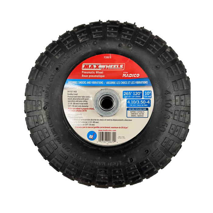 MADICO 10" PNEUMATIC WHEEL KNOBBY TREAD