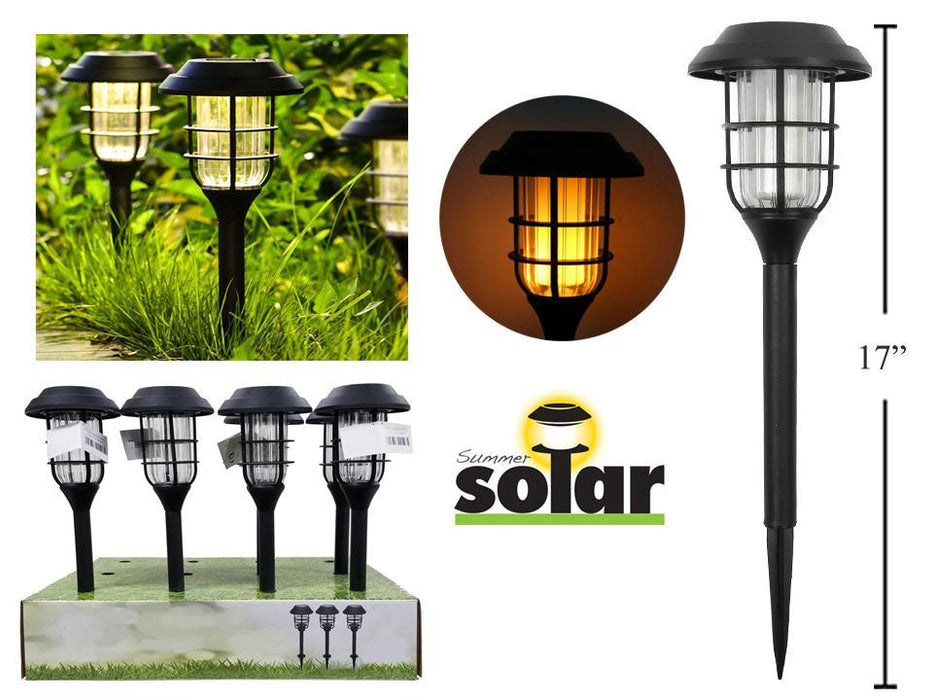 SOLAR STAKE LIGHT DANCING FLAMES