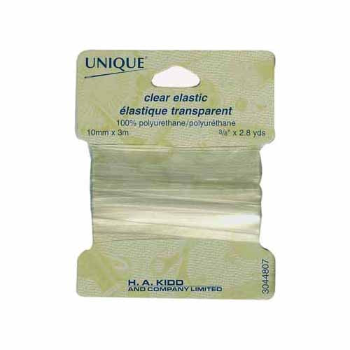 CLEAR ELASTIC 10MM X 3M