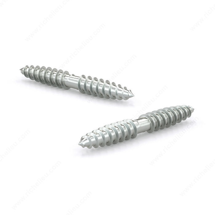 DOWEL SCREW, 1/4 2-1/2IN, 4PK BLISTER