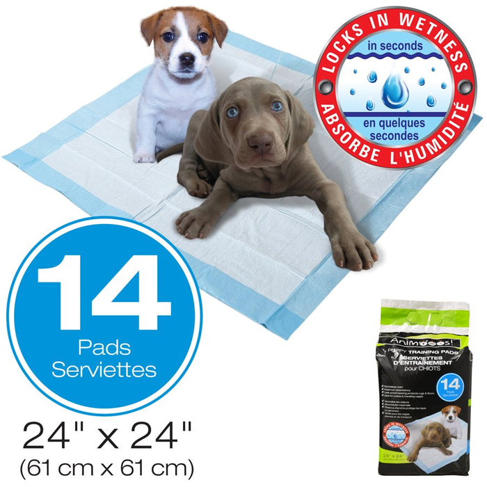 PUPPY TRAINING PADS W/ATTRACTANT 14PK