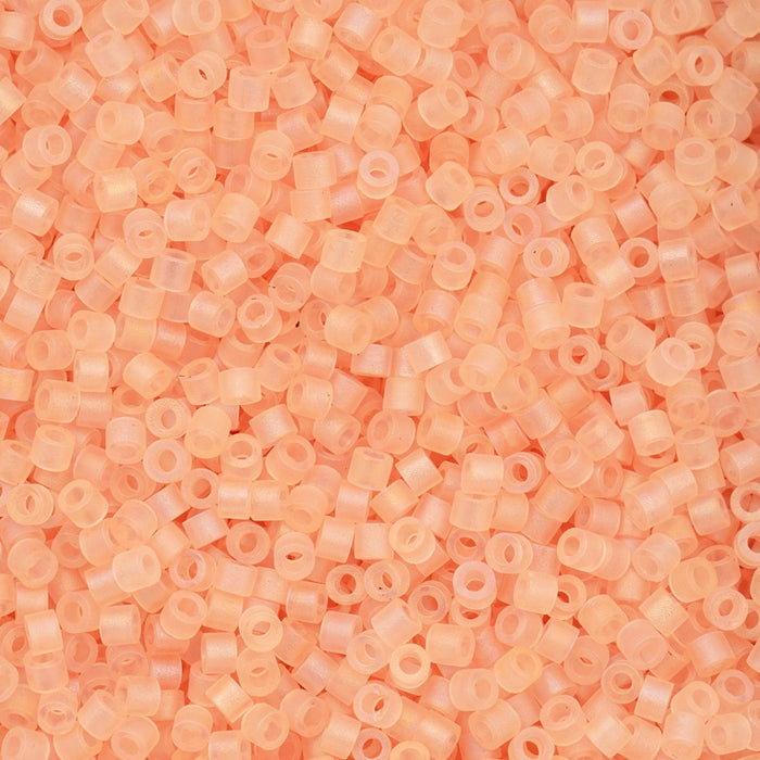 Close-up of small peach-colored beads