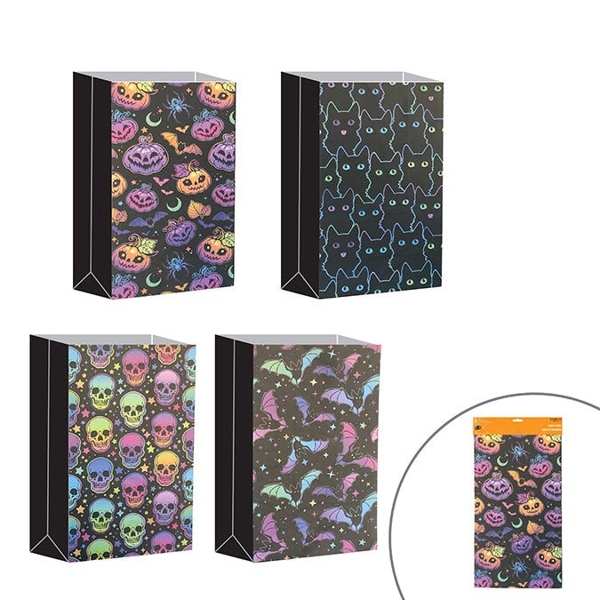 HALLOWEEN PAPER CANDY BAGS 6PK