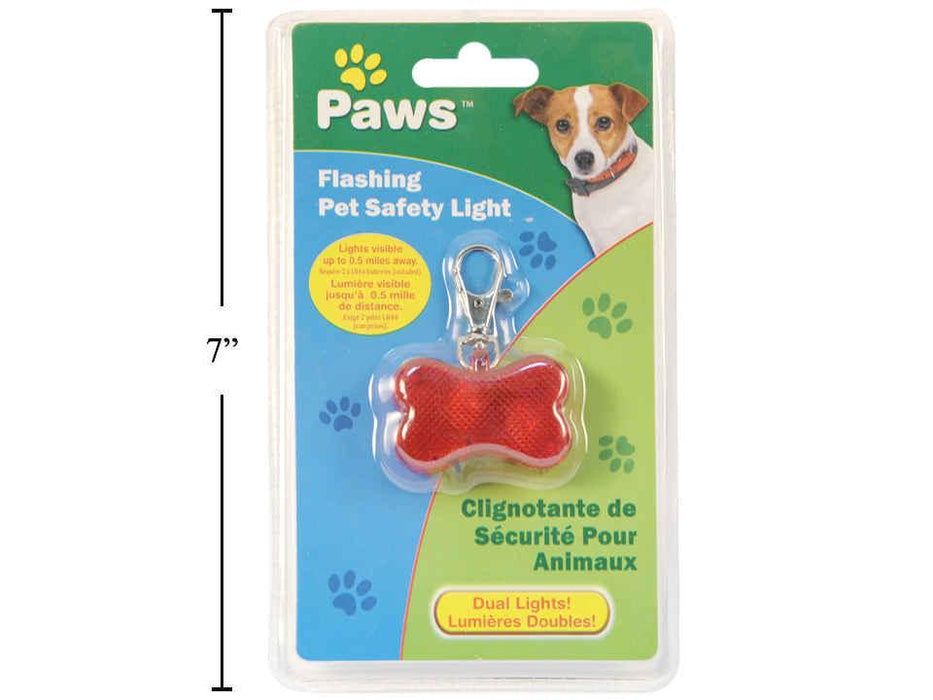 PAWS, FLASHING PET SAFETY LIGHT