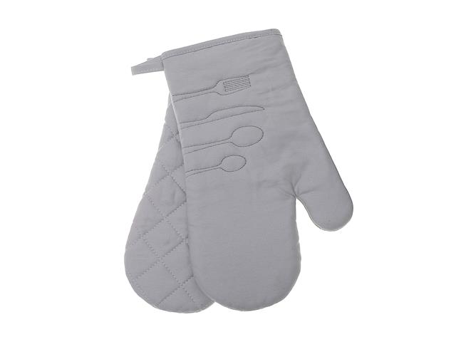 2PC UTENSIL FRONT STITCHED OVEN MITT