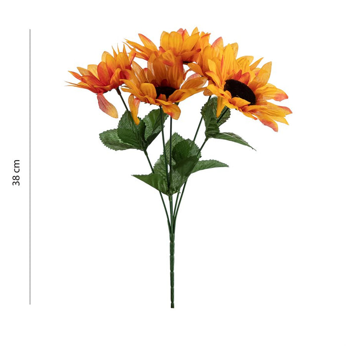 ASST SUNFLOWER BUSH W/ 5 STEMS