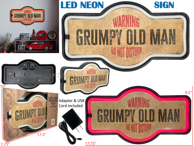 GRUMPY OLD MAN WARNING SIGN