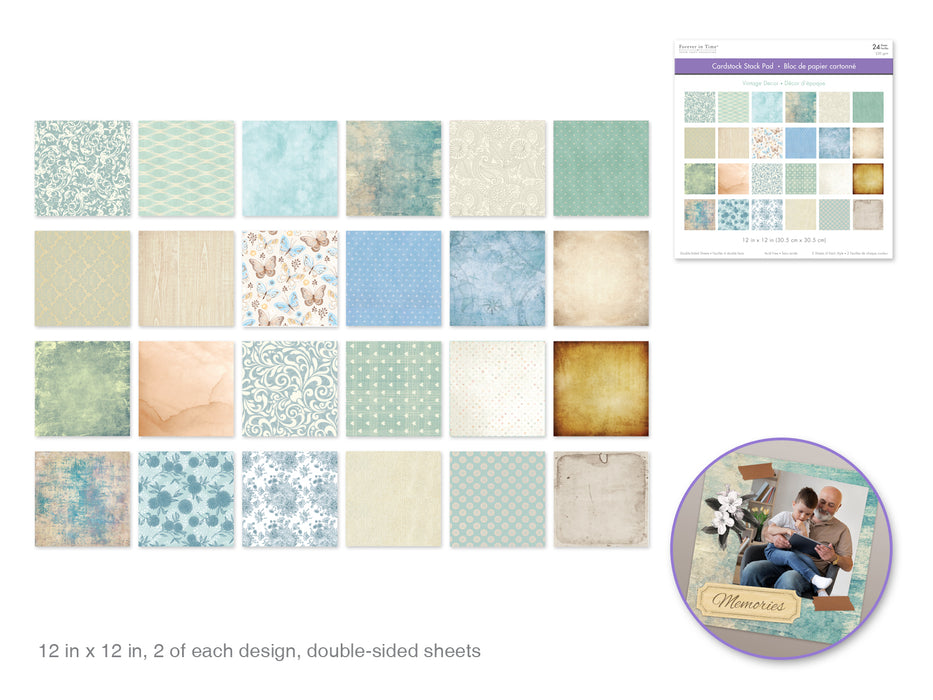 CARDSTOCK 12"X12" THEMED STACK PAD