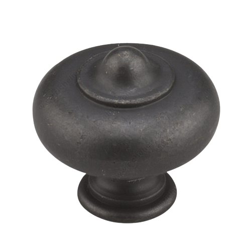 KNOB - MATTE BLACK 1-1/4IN