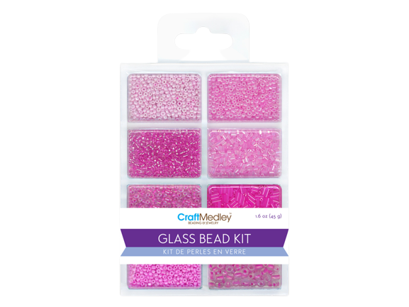 GLASS BEADS KIT ROCAILLES/SEED BEADS/BUGLES