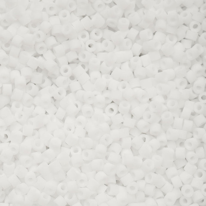 Close-up of white beads on a white background