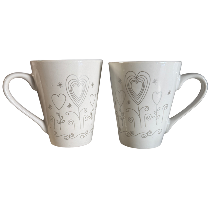WEDDING MUG SET WITH SPOONS