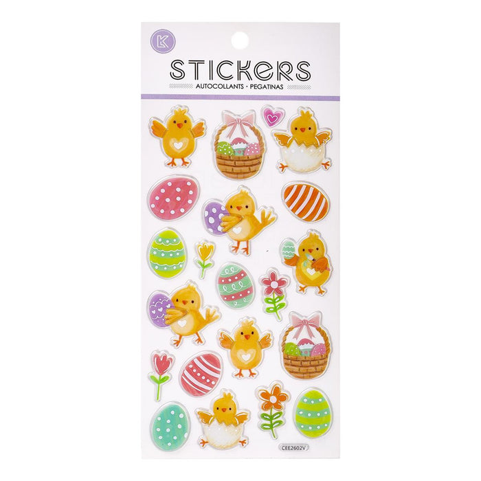 EASTER CHICK FOIL STICKER