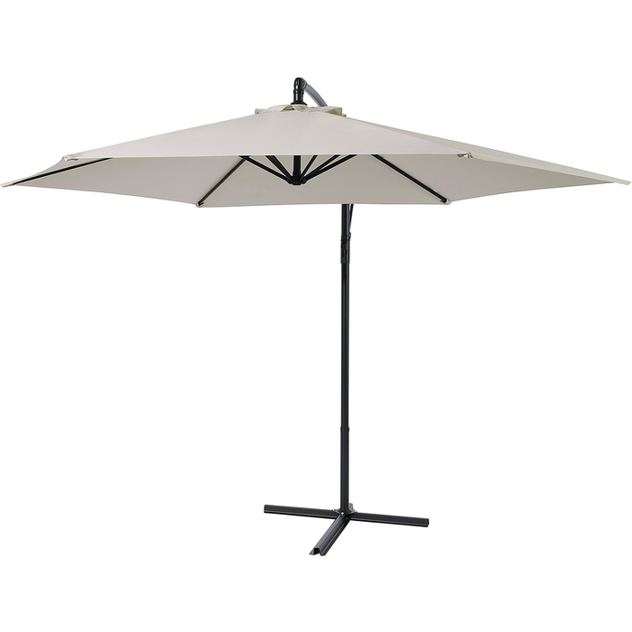 LIFE AT HOME 10' OFFSET PATIO UMBRELLA BEIGE