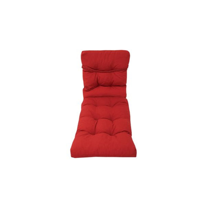 Red lounge chair on a white background