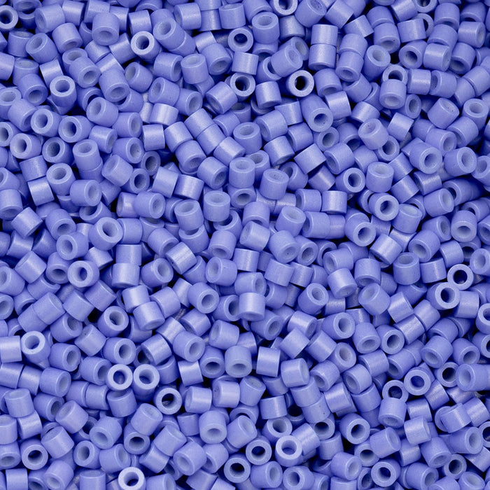 Close-up of blue plastic beads