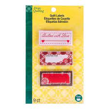 QUILT LABELS - QUILTED WITH LOVE, DISC