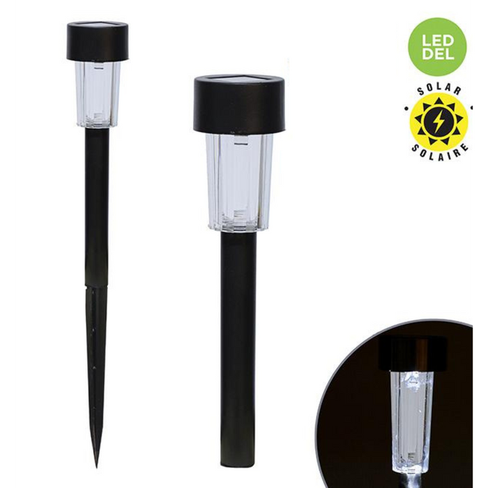 SOLAR PLASTIC LED STAKE  PURE WHITE