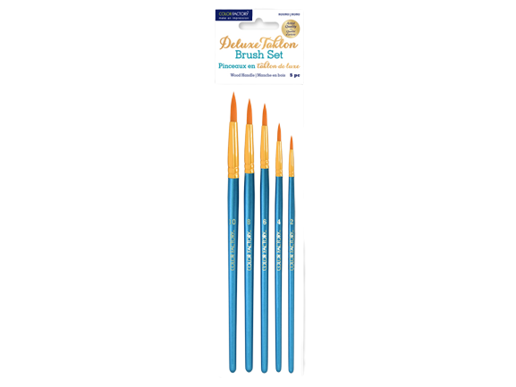 DELUXE TAKLON BRUSH SET - ROUND