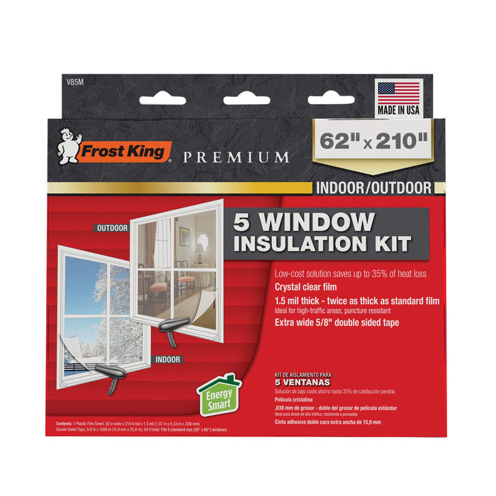 FROST KING PREMIUM 5 WINDOW INSULATION KIT