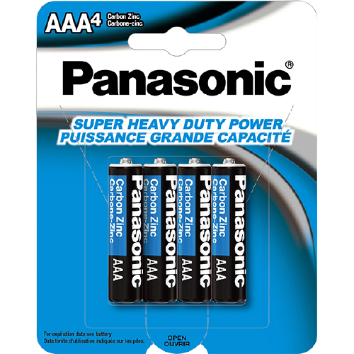 PANASONIC BATTERIES AAA 4PK