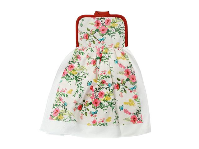 TIE HAND TOWEL VINTAGE FLORAL