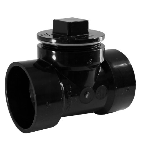 ABS LINE CLEANOUT WITH PLUG 3IN