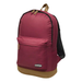 Red backpack with a visible brand logo on a white background