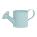 Light blue watering can on a white background