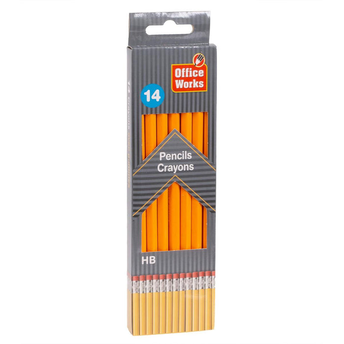14-PC. HB PENCIL WITH ERASER