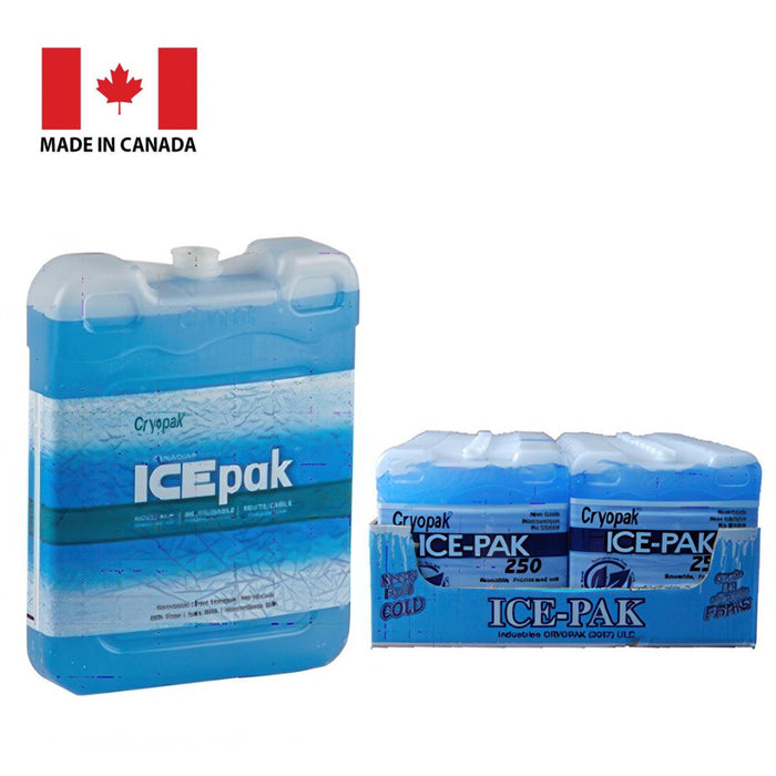 ICE-PAK ice packs with 'Made in Canada' label on a white background