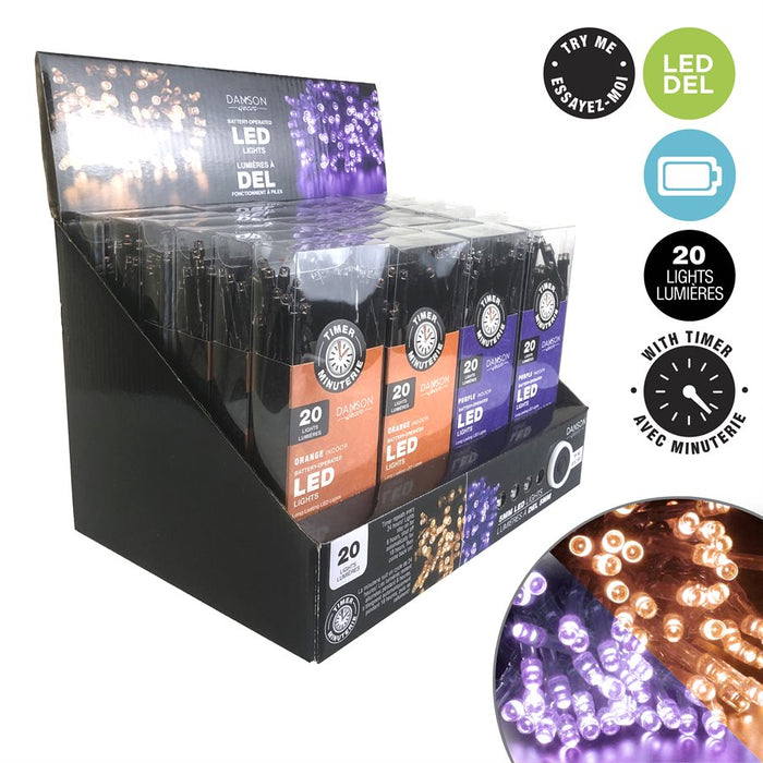 20 5MM LED STRING LIGHTS ASST