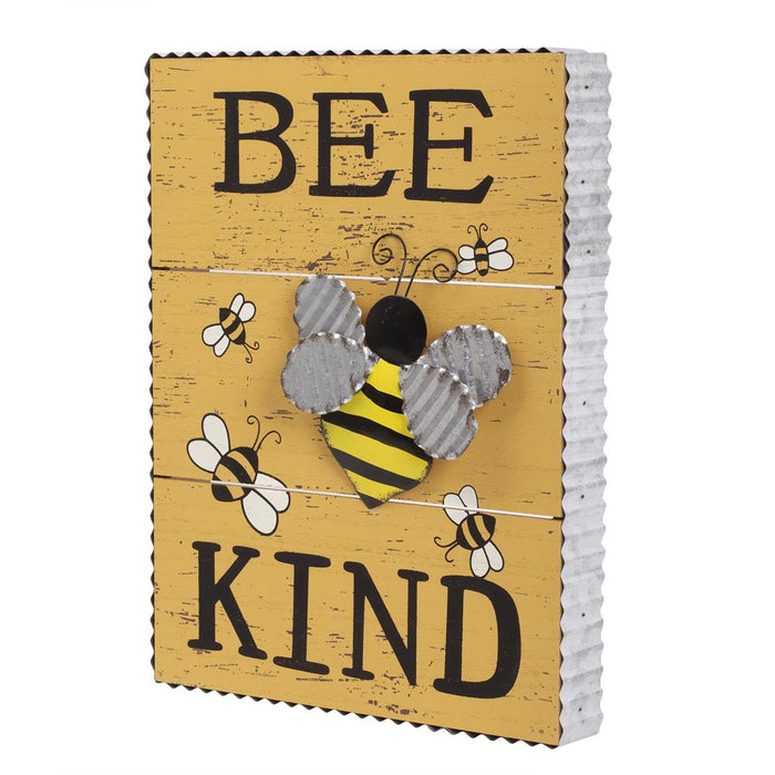 BEE KIND WALL PLAQUE - 13.58"