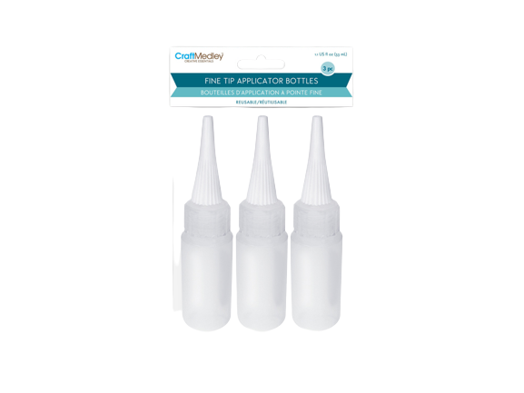 FINE TIP APPLICATOR BOTTLES, 3PC