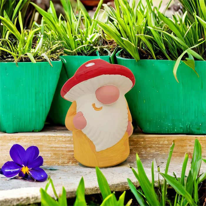 TERRACOTTA MUSHROOM GNOME