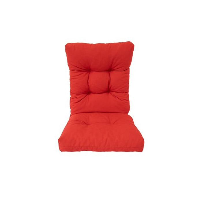 Red cushion on a white background