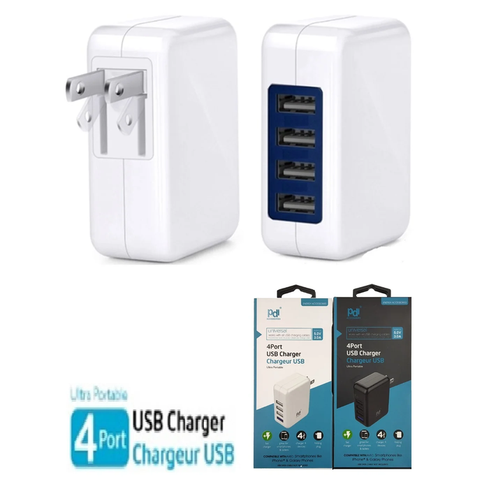4 PORT USB WALL CHARGER
