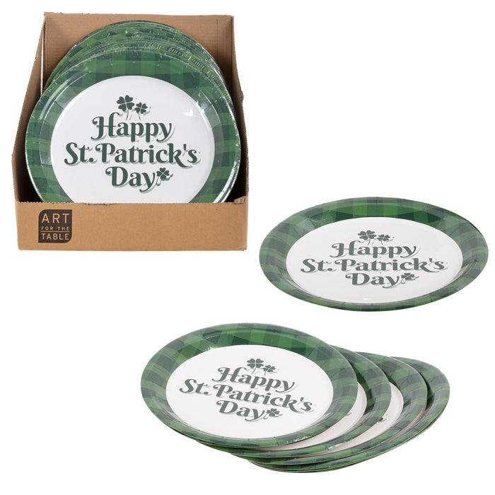 9" ST. PATRICKS DAY PAPER PLATES -8 PCS