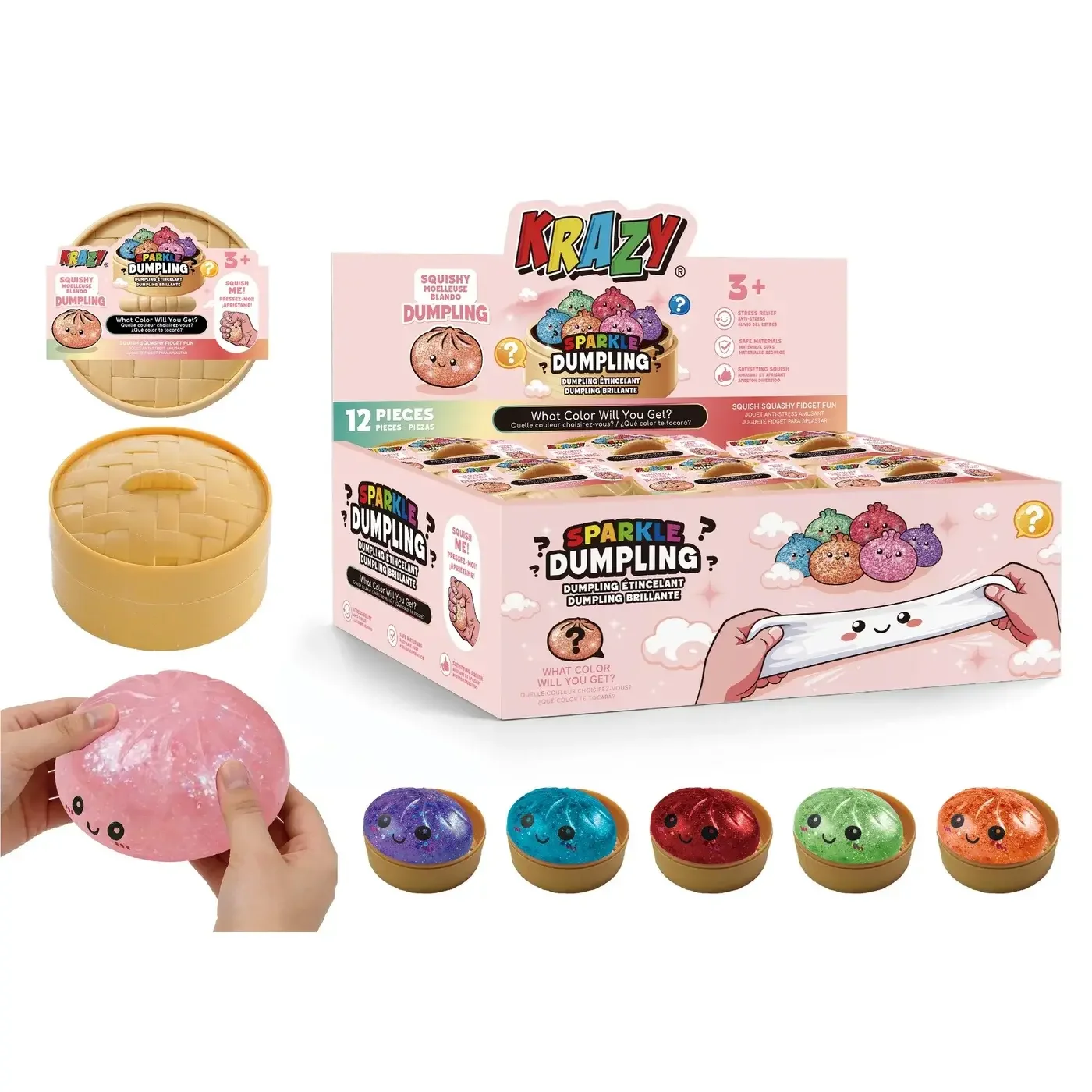 KRAZY SURPRISE SQUISHY DUMPLING GLITTER