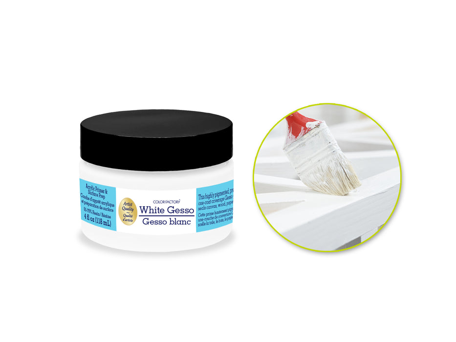 4OZ GESSO ACRYLIC PRIMER & SURFACE PREP