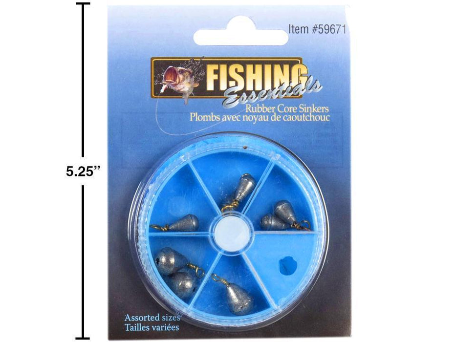 FISHING RUBBER CORE SINKERS