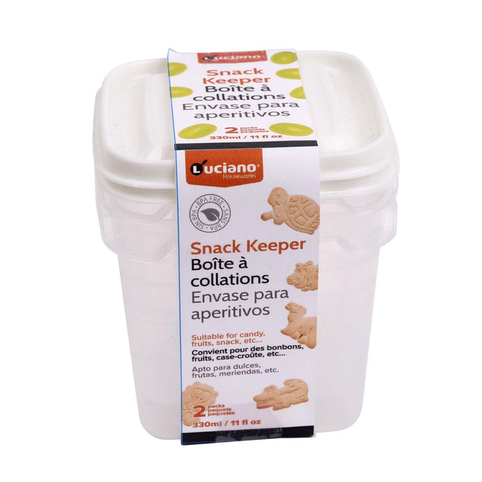 2-PC SNACK KEEPER, 3 COLORS