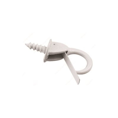 SAFETY CUP HOOK WHITE 7 / 8IN 4PK