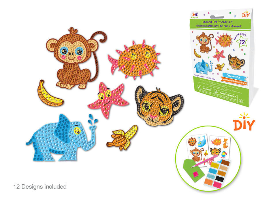 KRAFTY KIDS DIAMOND PAINTING DIY STICKER KIT