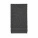 GREY HAND TOWEL ON A WHITE BACKGROUND