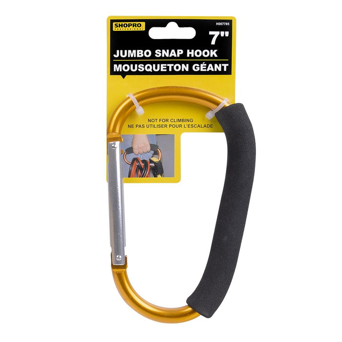 SHOPRO 7" CUSHION HANDLE JUMBO ALUMINIUM CARABINER