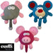 Three colorful plush toys with different animal designs on a white background, featuring the Cudli brand.
